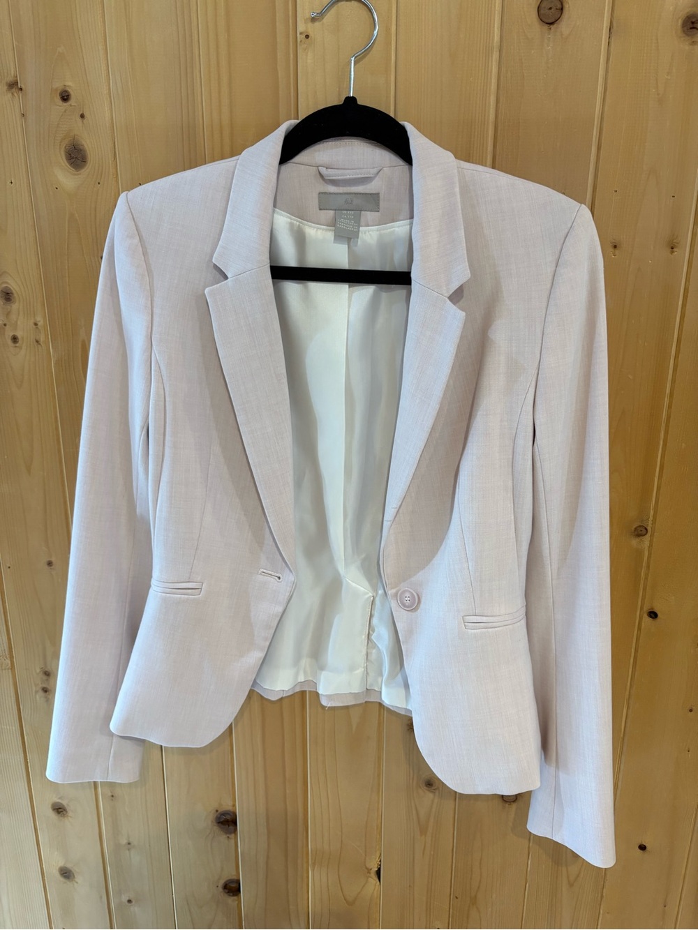 H&M Pale Pink Tailored Women's Blazer